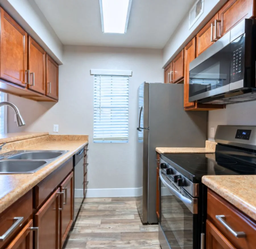 Rise Silver Lake unit kitchen after renovation